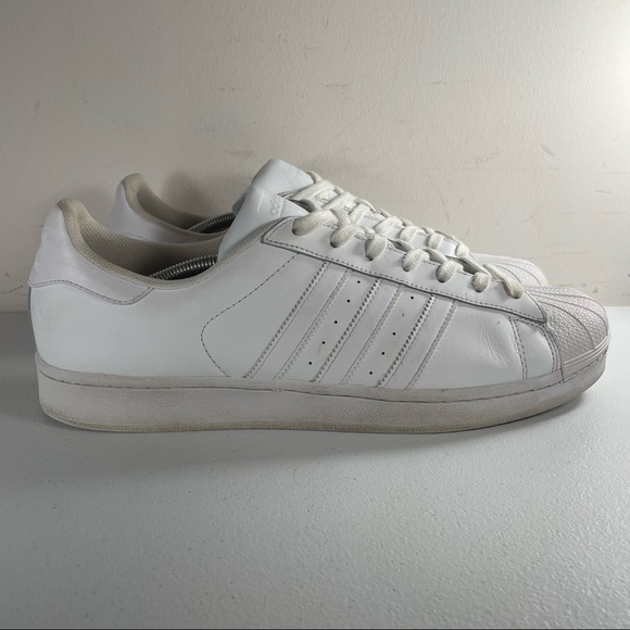 adidas Other - Adidas Men’s Superstar Foundation Shell Toe Triple White Shoes B27136 Size 13